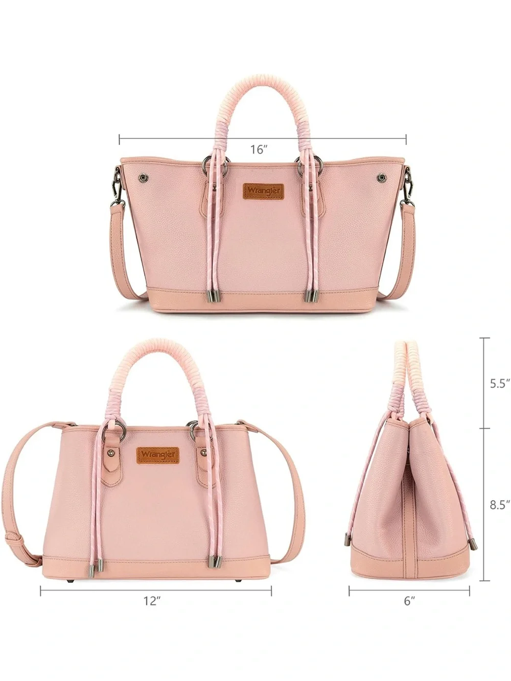 Wrangler Pink Satchel Bag